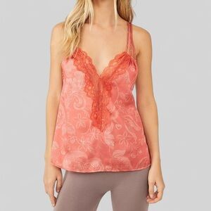 Intimately Free People-Off the Coast Cami-orange EUC size Small